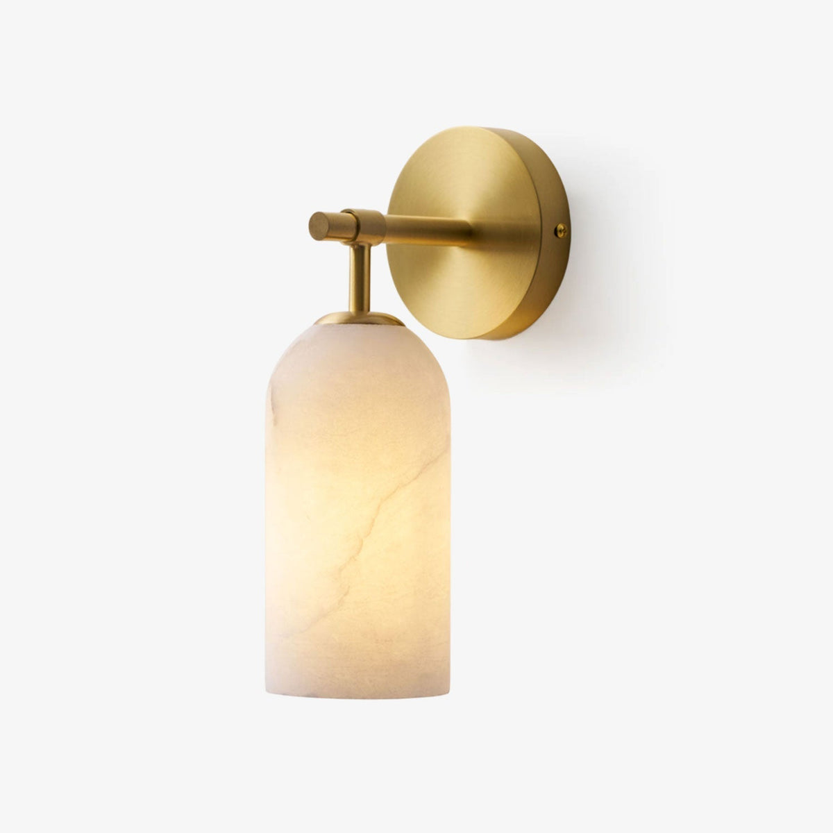 Albelaine pelarformad vägglampa i alabaster