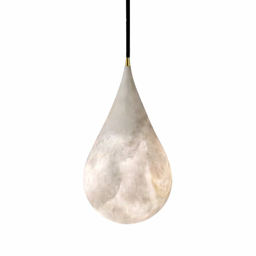 Avenith-alabasterpendellampe med dråbedesign