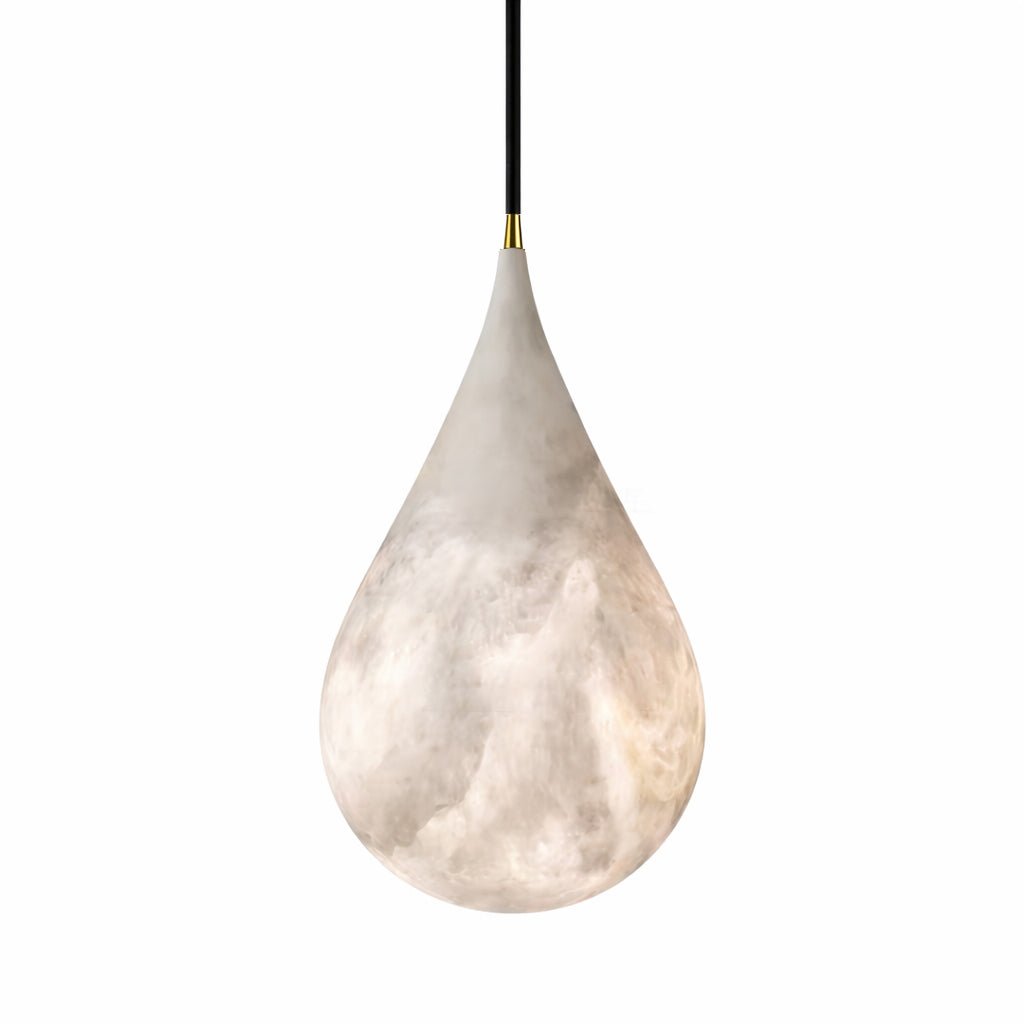Avenith-alabasterpendellampe med dråbedesign