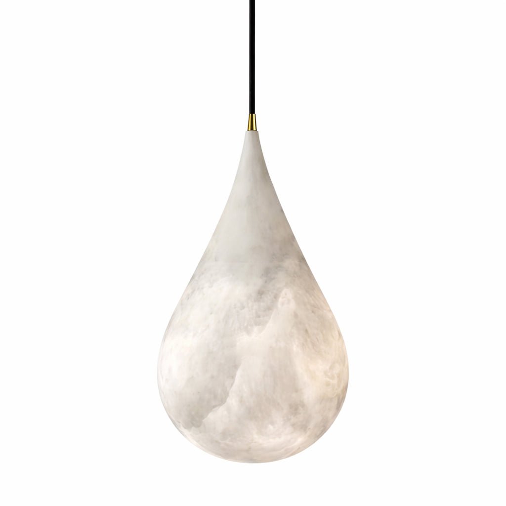 Avenith-alabasterpendellampe med dråbedesign