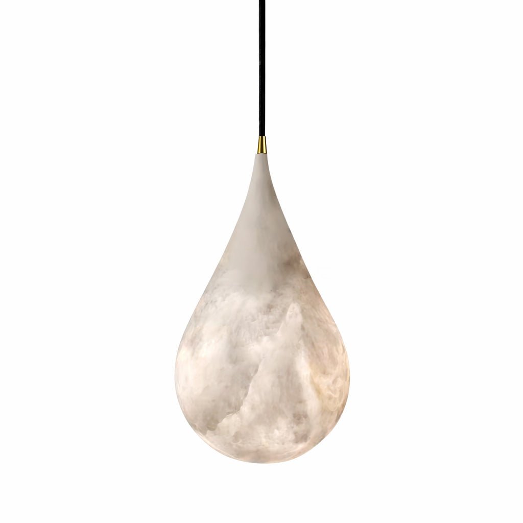 Avenith-alabasterpendellampe med dråbedesign
