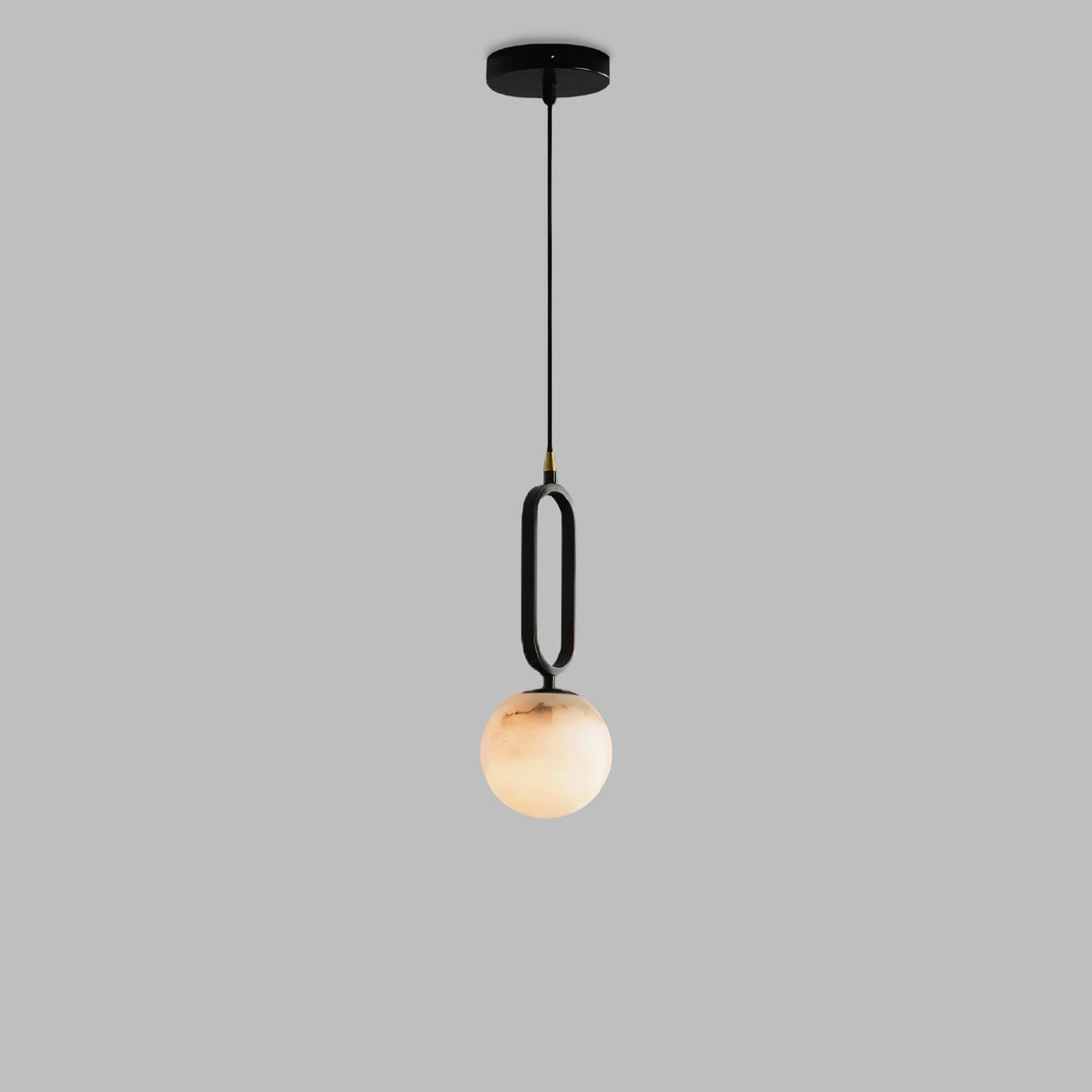 Gloruvyd minimalistisk alabastpendel med kugle