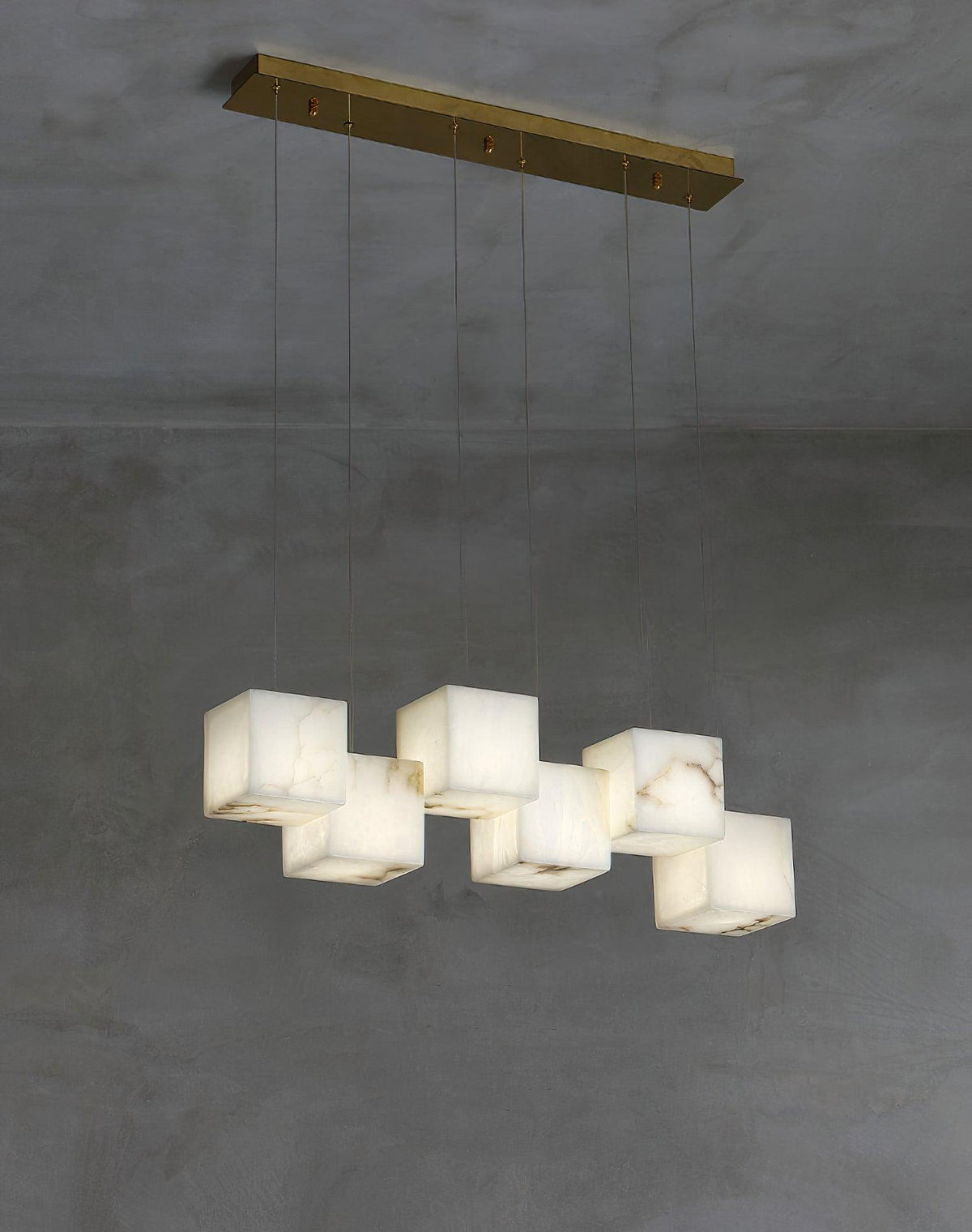 Eurraeel alabasturskrónuljós með spíral