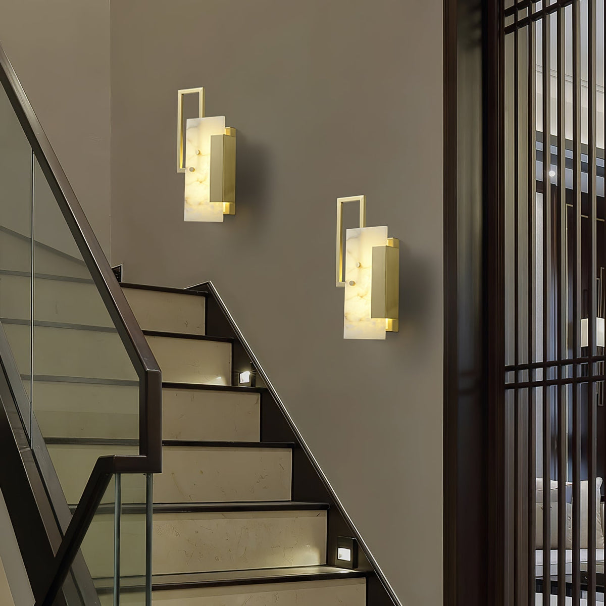 Albinelle vägglampa i alabaster