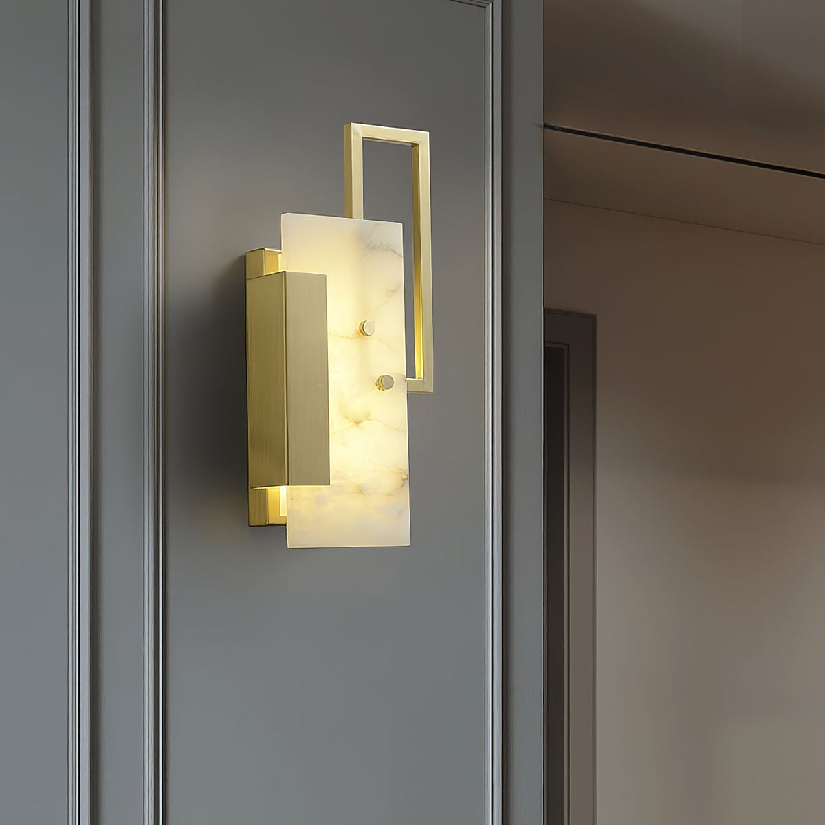 Albinelle vägglampa i alabaster