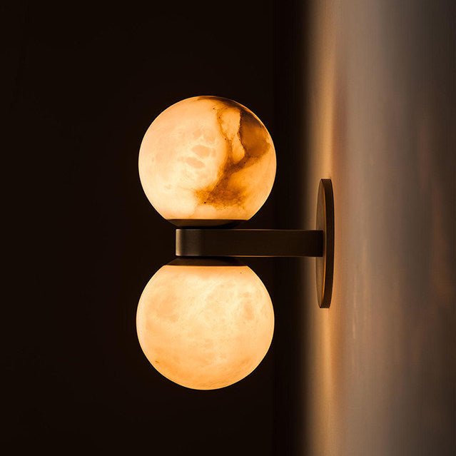 Lumenor Alabaster Celestia vägglampa i klotform