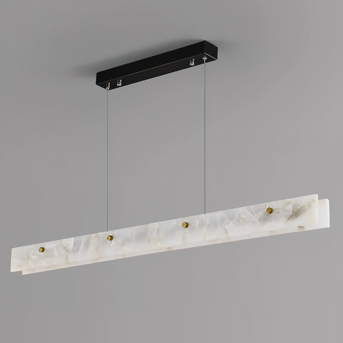 Vexor moderne lineær LED-pendellampe i alabast
