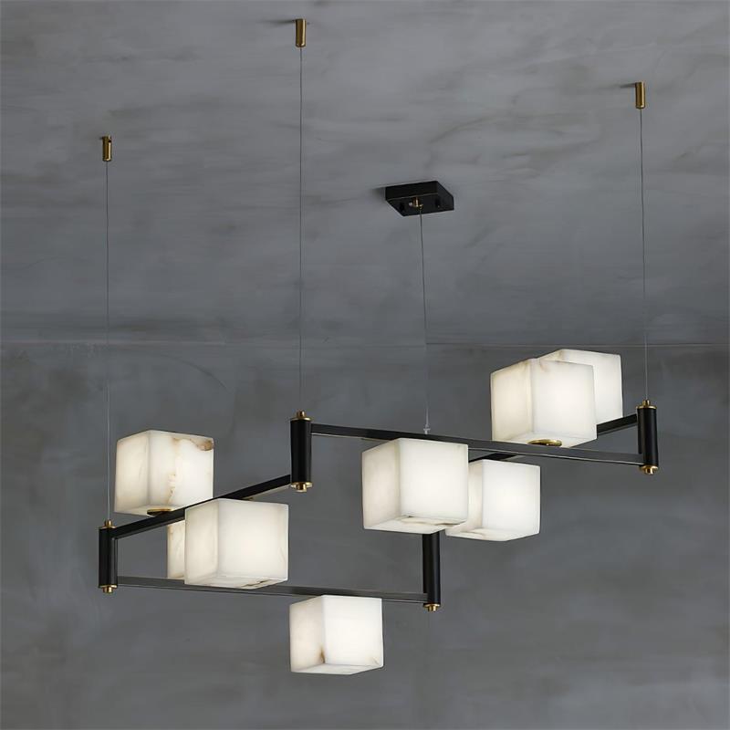 Ostruvye Individual Creativity Box Alabaster Chandelier