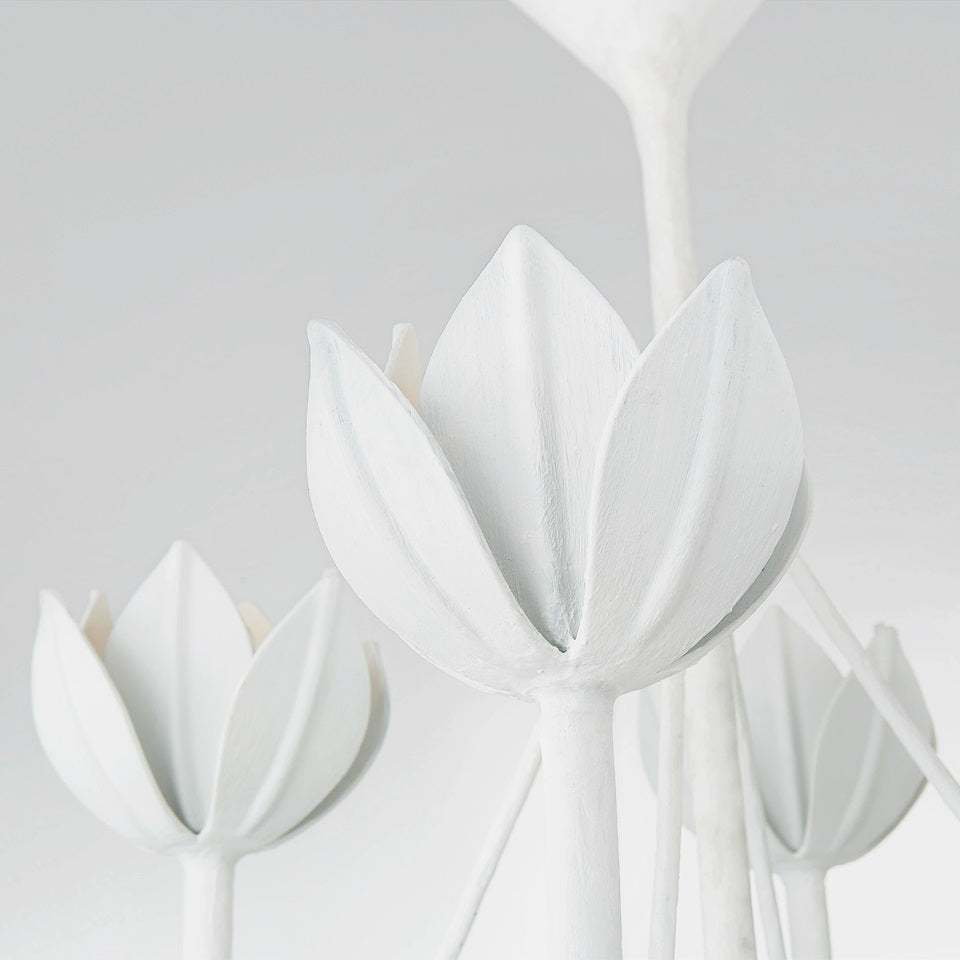 Alberto moderne minimalistisk blomsterlysekrone i messing