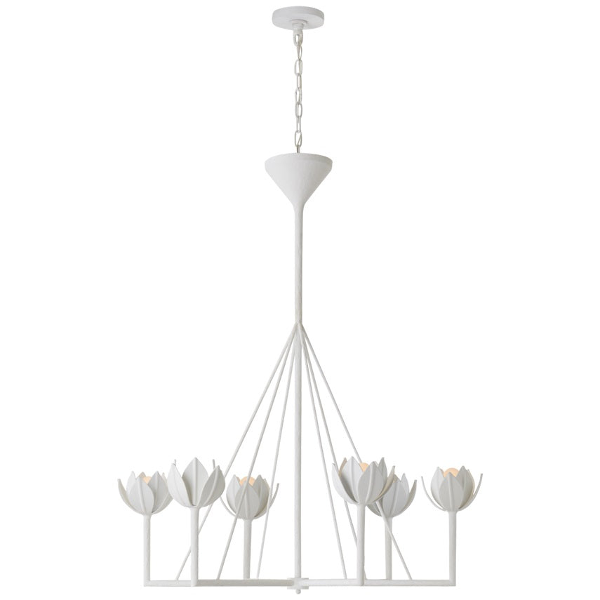 Alberto moderne minimalistisk blomsterlysekrone i messing
