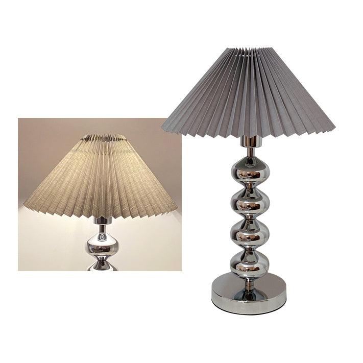 Candeeiro de mesa retro plissado Cyris