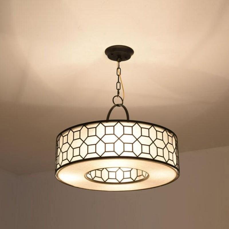 Arshaor exklusiv elegant rund taklampa i koppar och glas