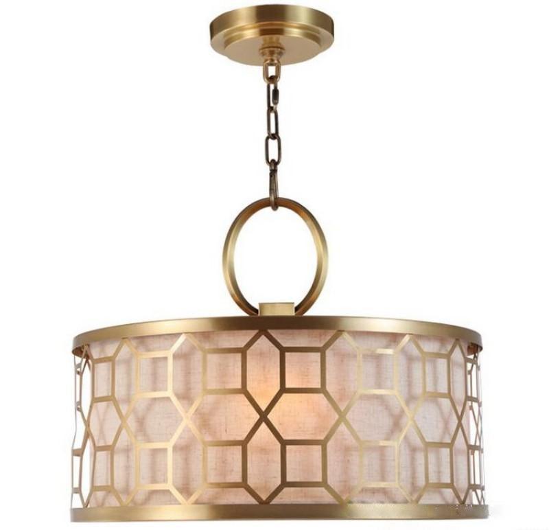 Arshaor exklusiv elegant rund taklampa i koppar och glas