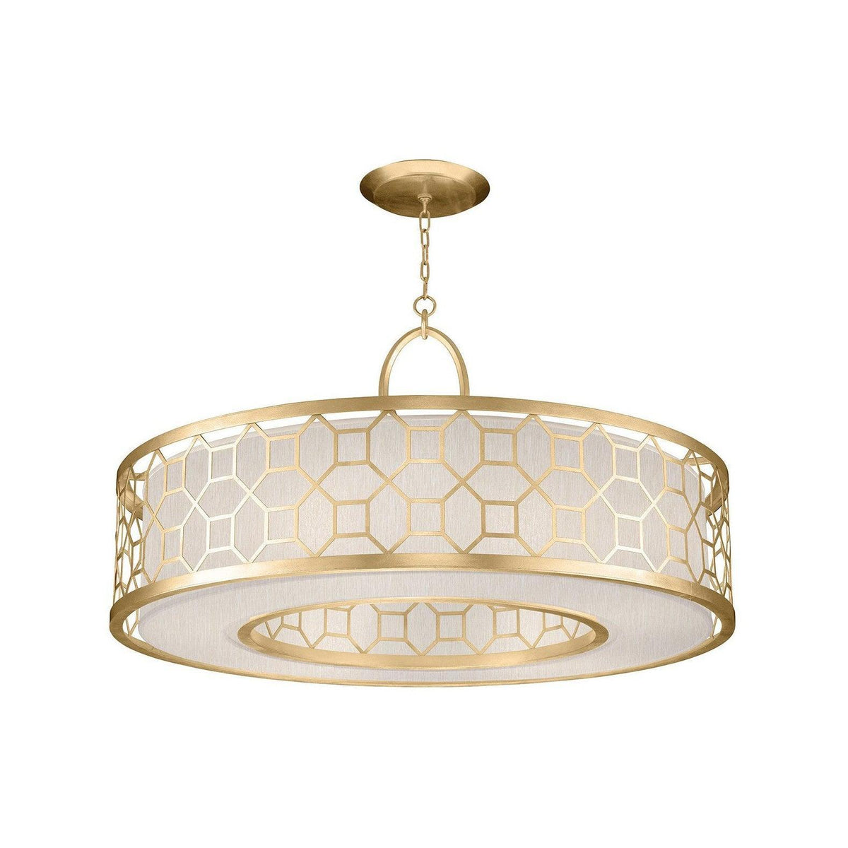Arshaor exklusiv elegant rund taklampa i koppar och glas