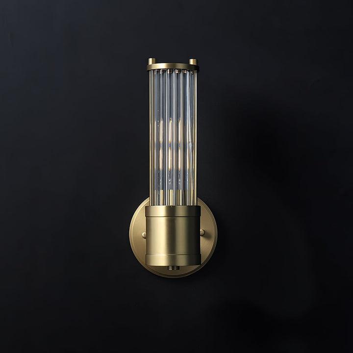 Vevenisra cylindrisk vägglampa i glas i nordisk stil
