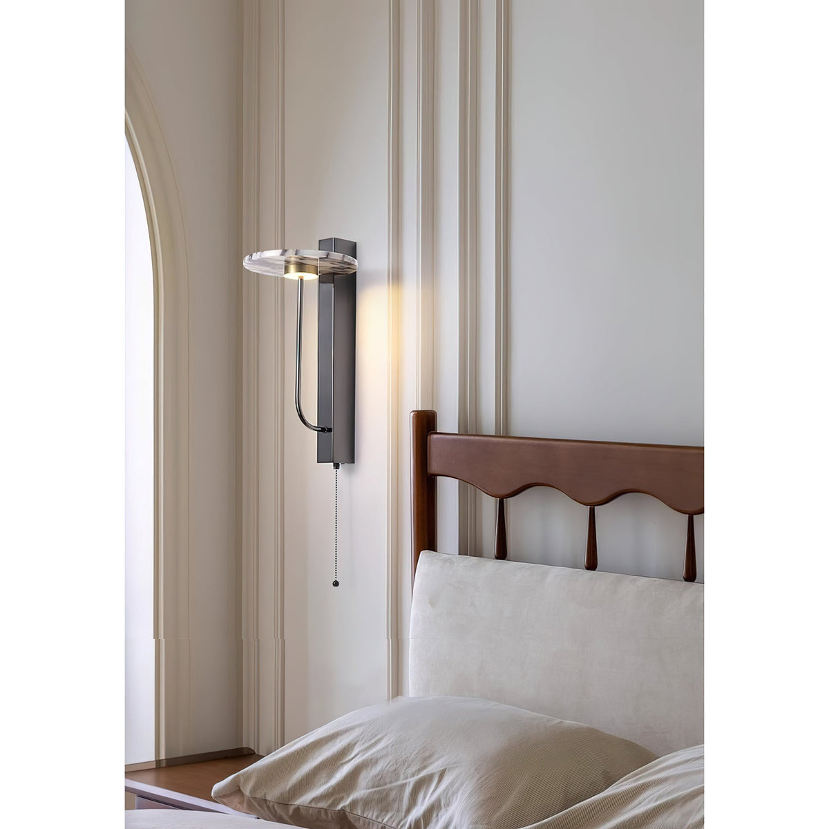 Candeeiro de parede minimalista moderno em mármore Aevuvyn