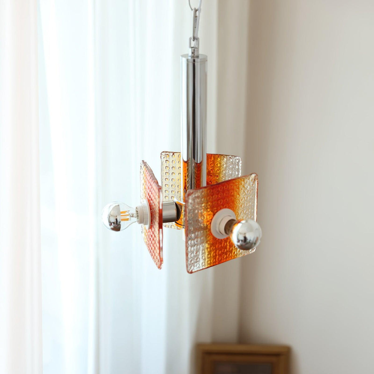 Vesk elegant pendellampe i glas