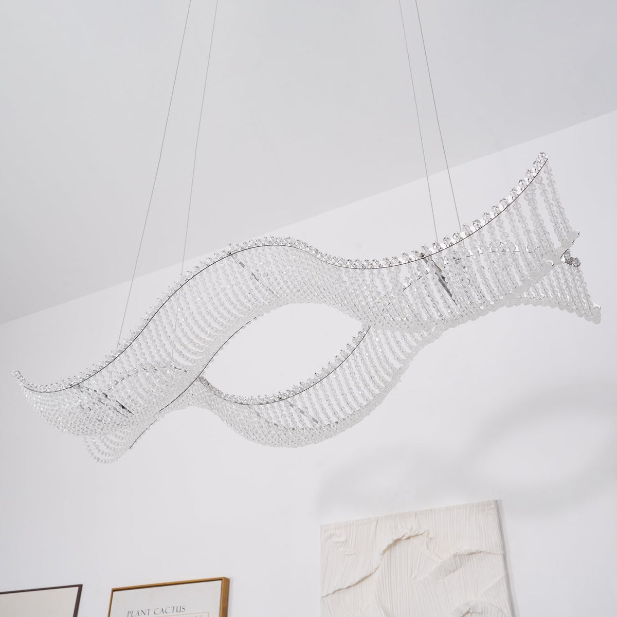 Candeeiro de teto de cristal de luxo pós-moderno Caelox