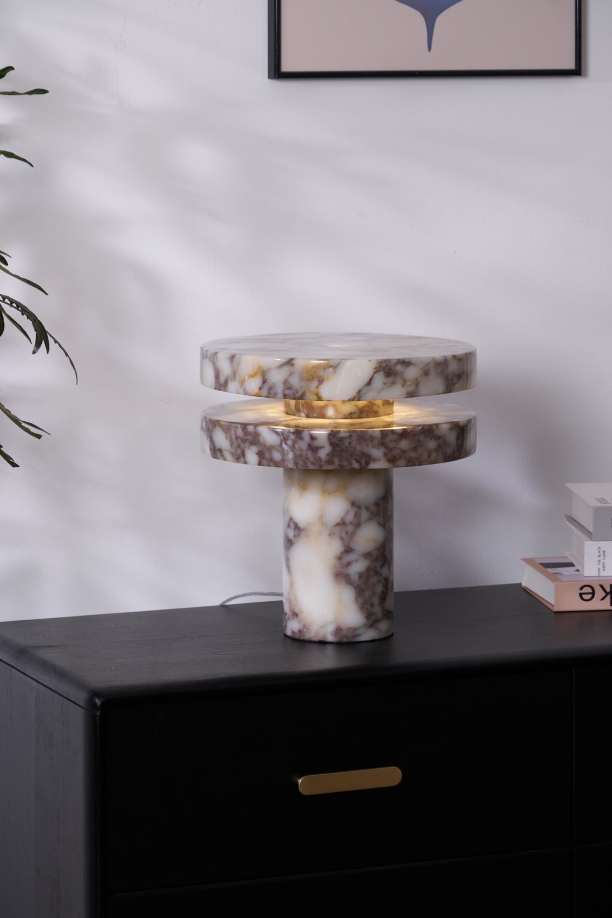 Selerine marmorbordlampe