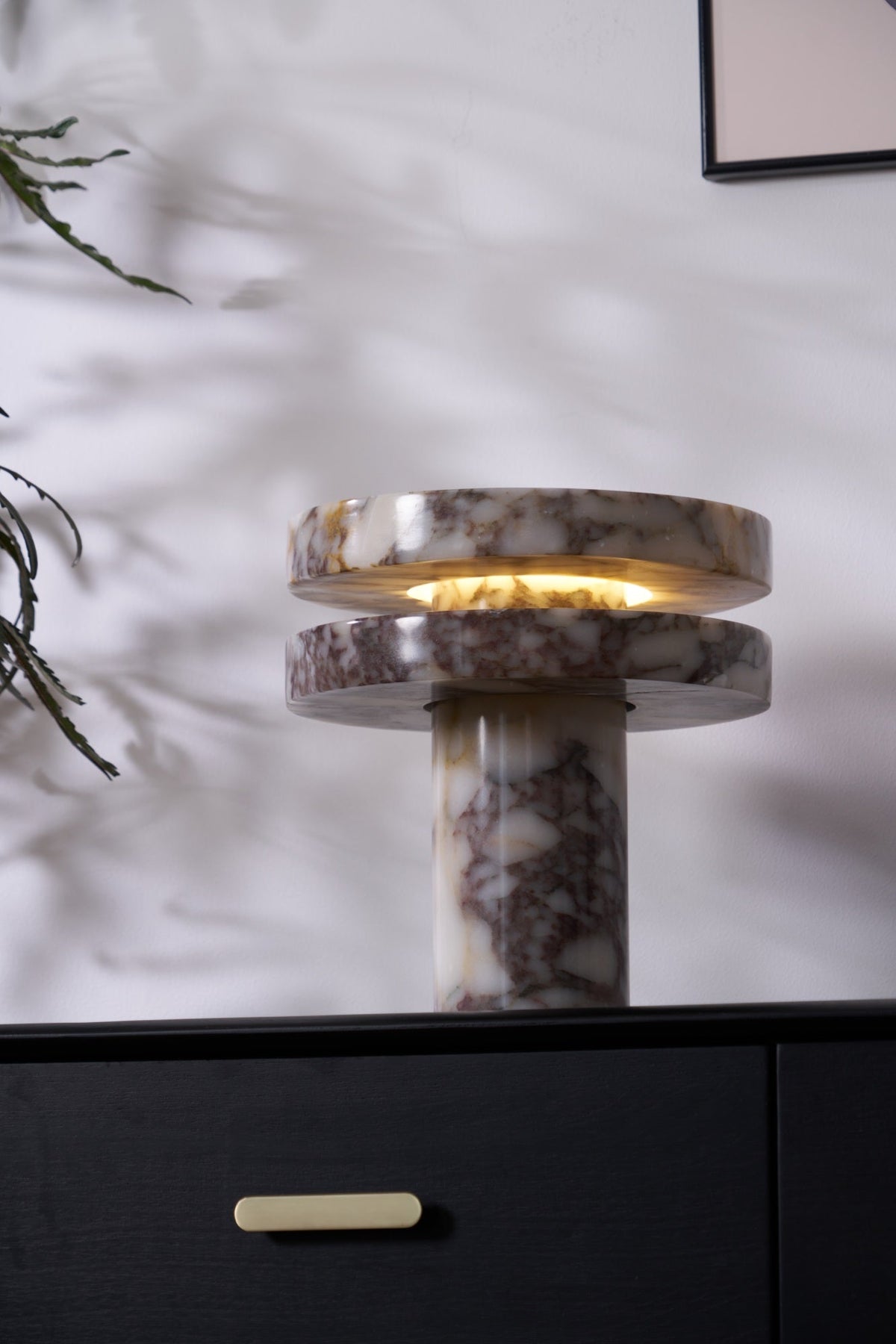 Selerine marmorbordlampe