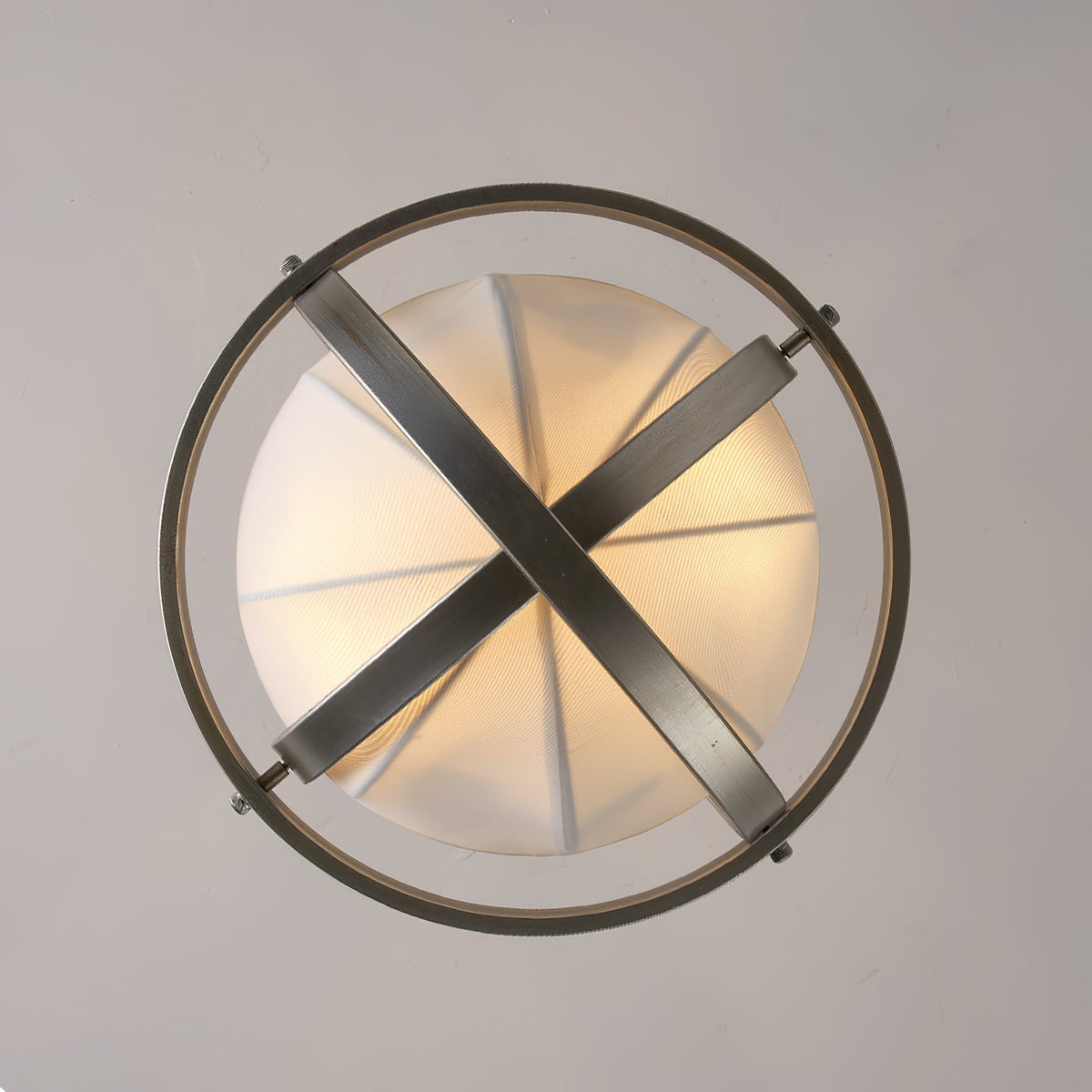 Aevuvyi modern minimalistisk taklampa i metall och tyg