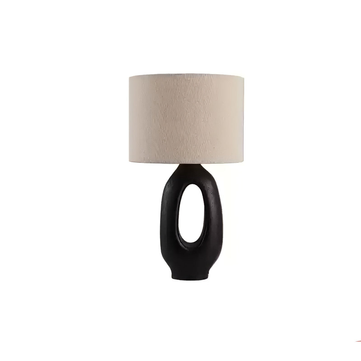 Lumestic skulpturel bordlampe i resin og stof