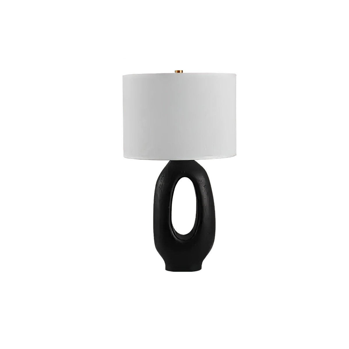 Lumestic skulpturel bordlampe i resin og stof