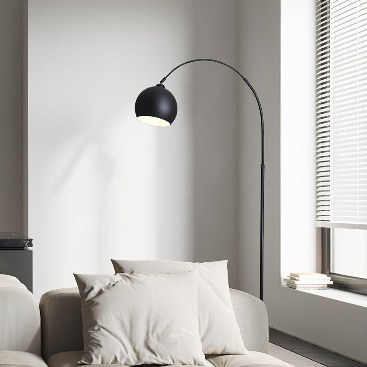Candeeiro de pé minimalista Opal