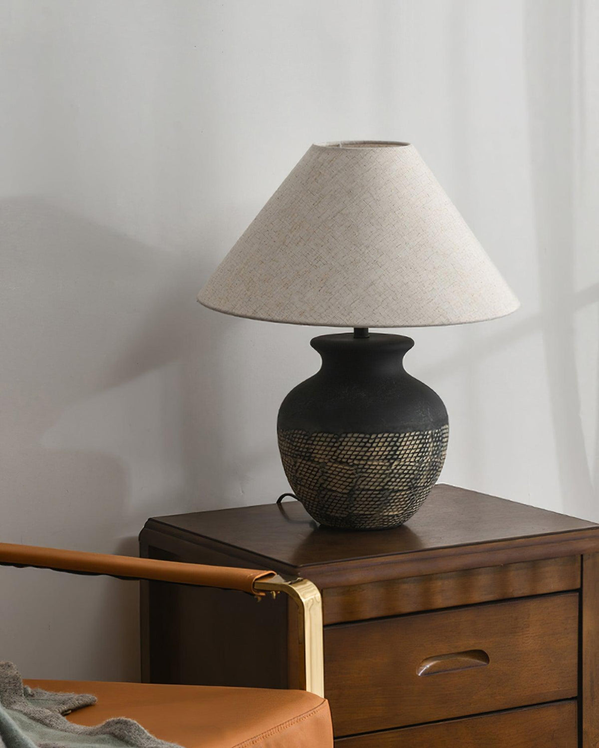 Crin minimalistisk keramisk bordslampa