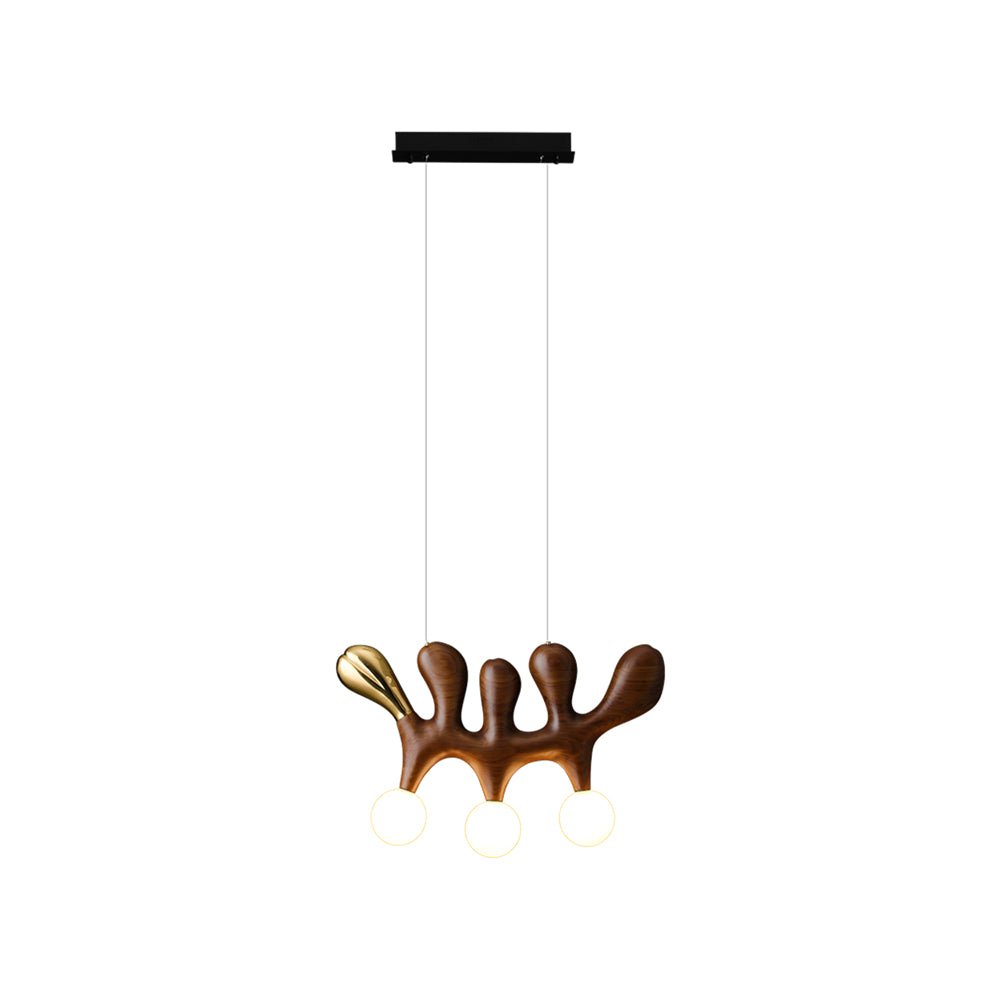 Candeeiro suspenso contemporâneo em madeira Sprout