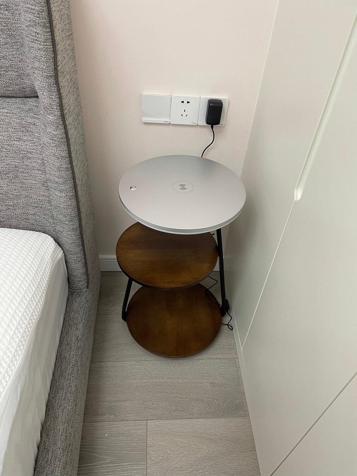 Mard moderne gulvlampe i træ