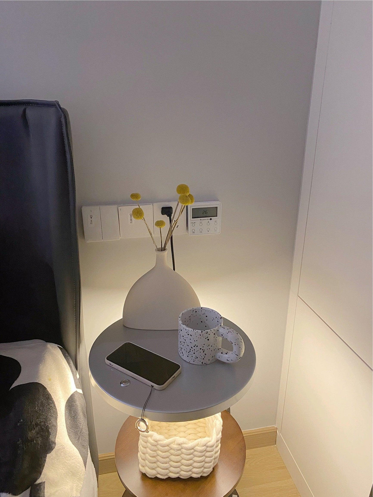 Mard moderne gulvlampe i træ