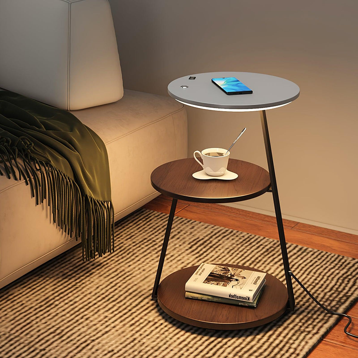 Mard moderne gulvlampe i træ