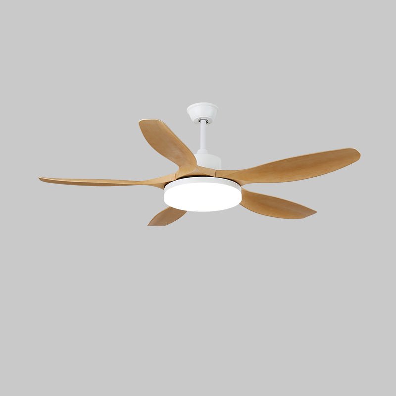 Ventoinha de teto com luz Arysen em madeira minimalista