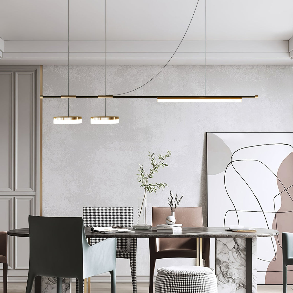 Avenanine linjär modern pendellampa