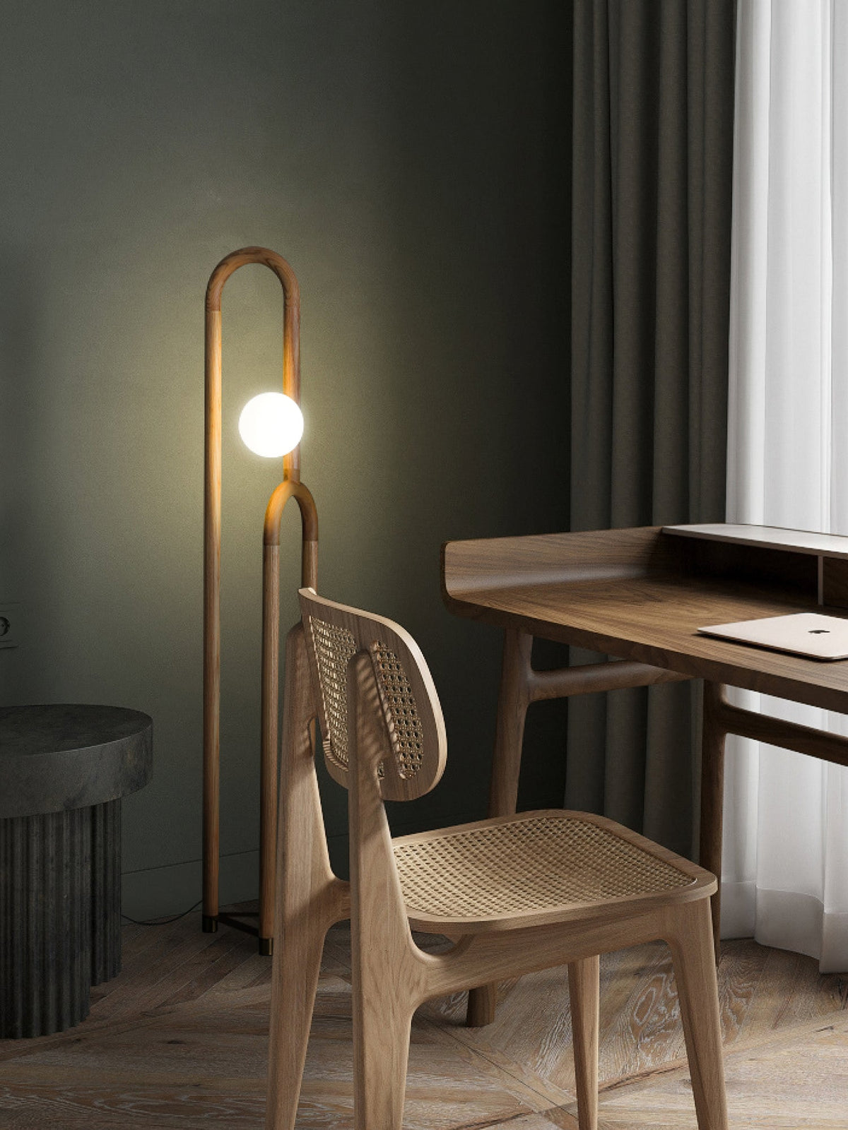 Veraear golvlampa i art déco-stil