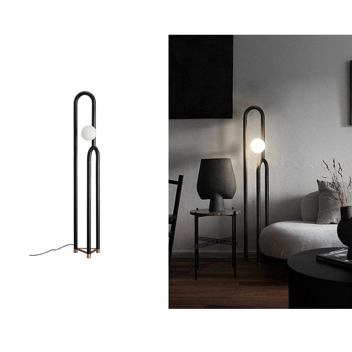Veraear golvlampa i art déco-stil