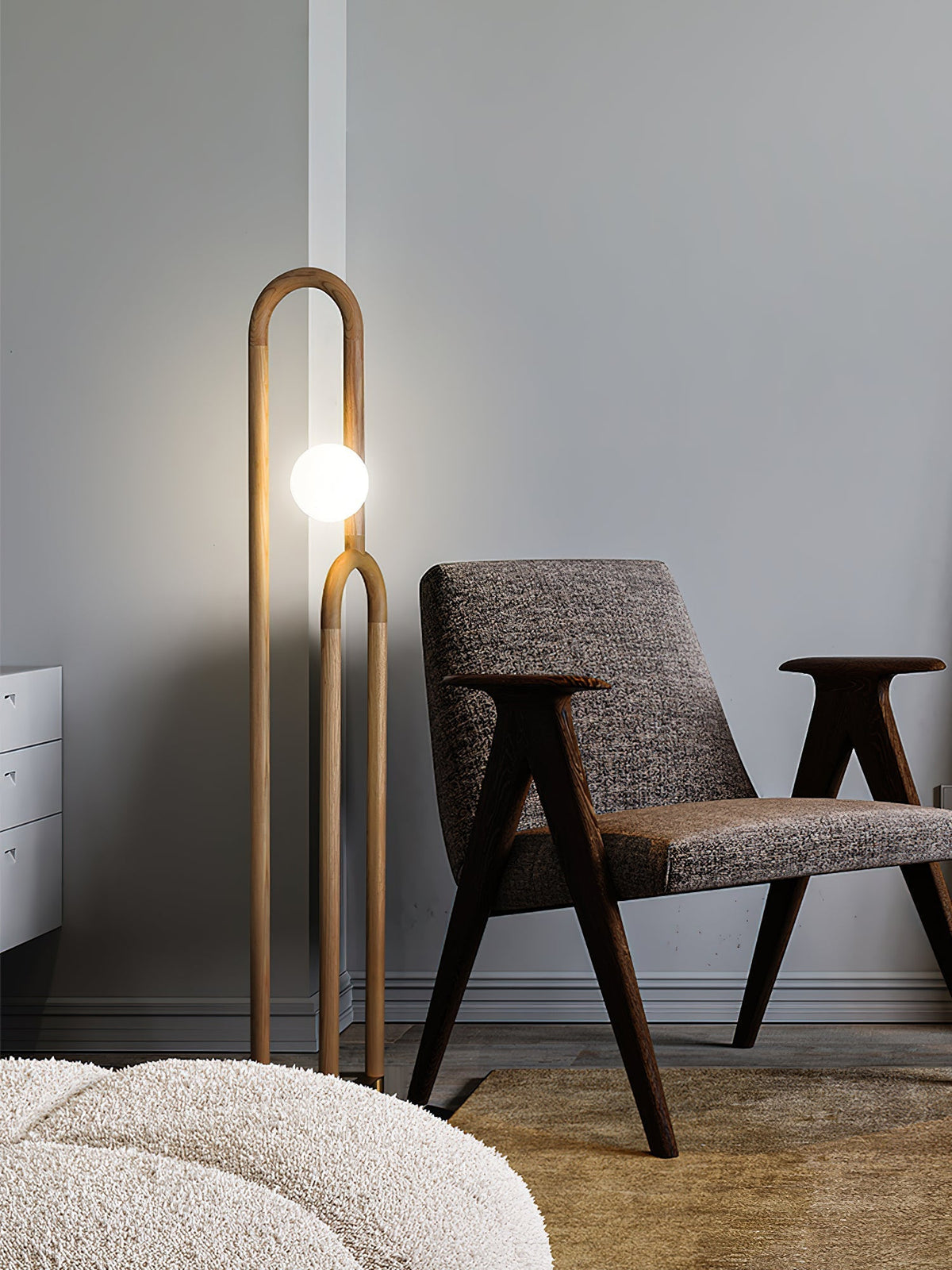 Veraear golvlampa i art déco-stil