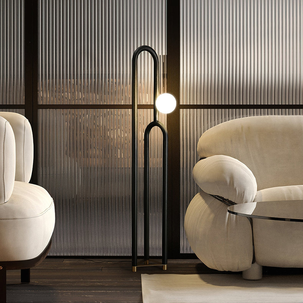 Veraear golvlampa i art déco-stil
