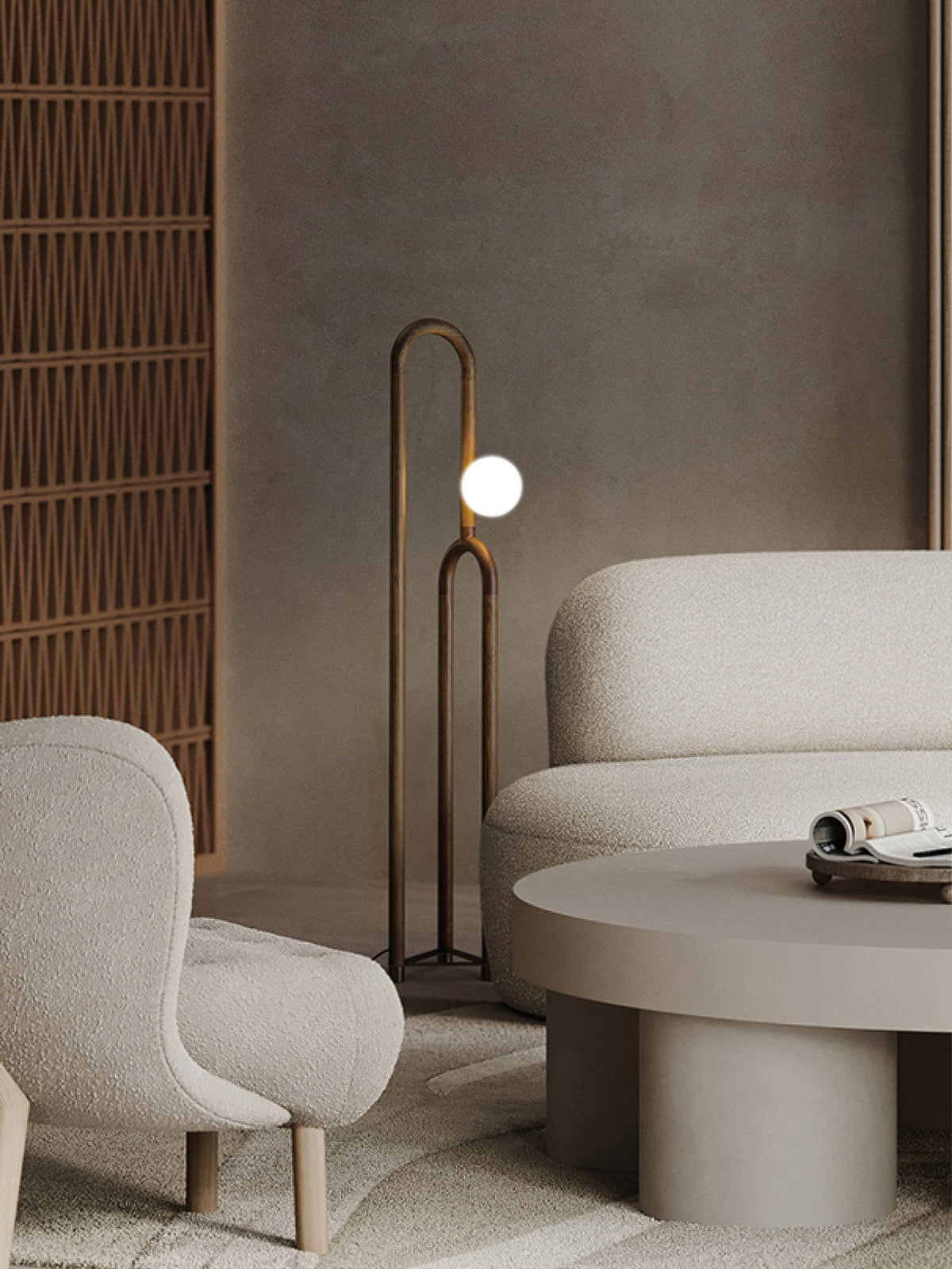 Veraear golvlampa i art déco-stil