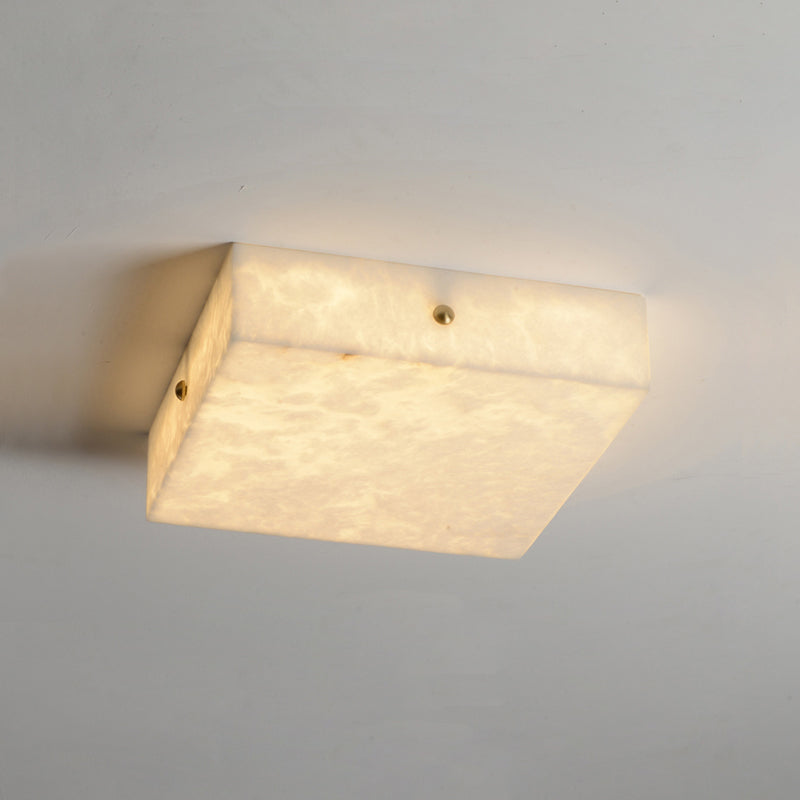Rauduvys modern minimalistisk taklampa i alabaster