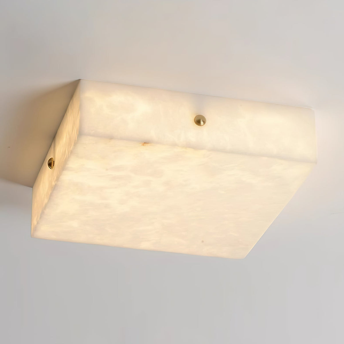 Rauduvys modern minimalistisk taklampa i alabaster