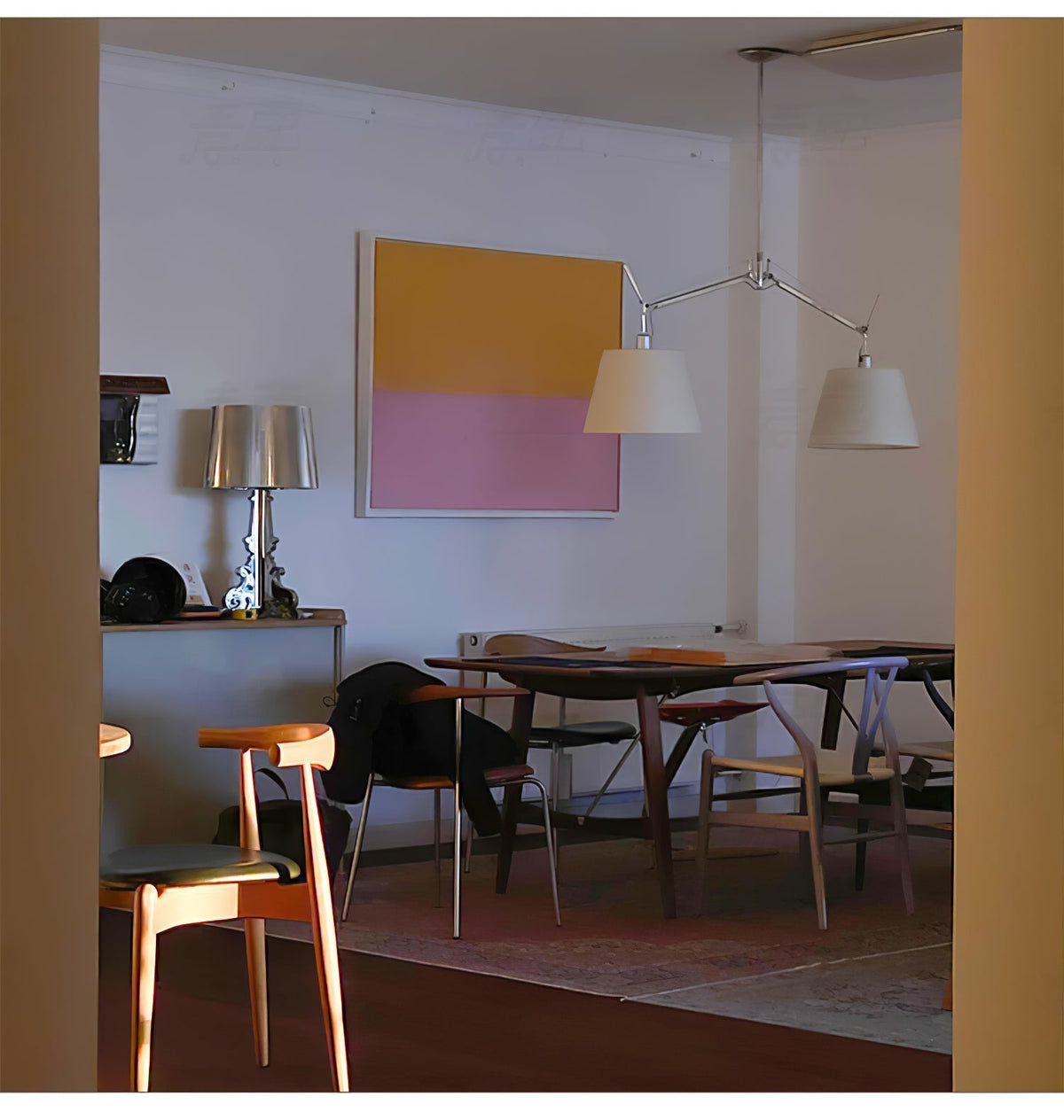 Evmirion Premium Elegance-skærmpendellampe i stof