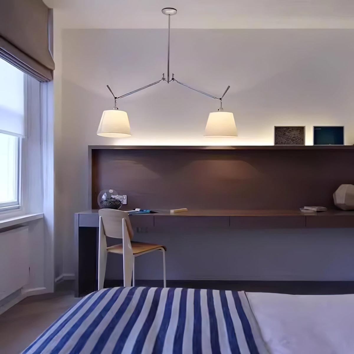 Evmirion Premium Elegance-skærmpendellampe i stof