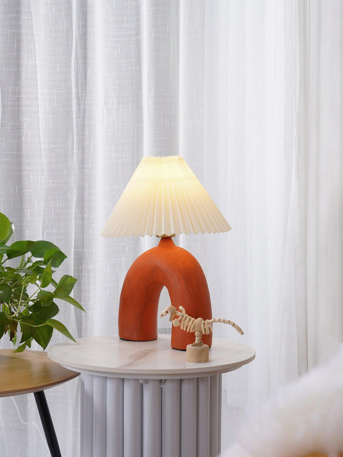 Lumenaya nútímalegur borðlampi úr keramik
