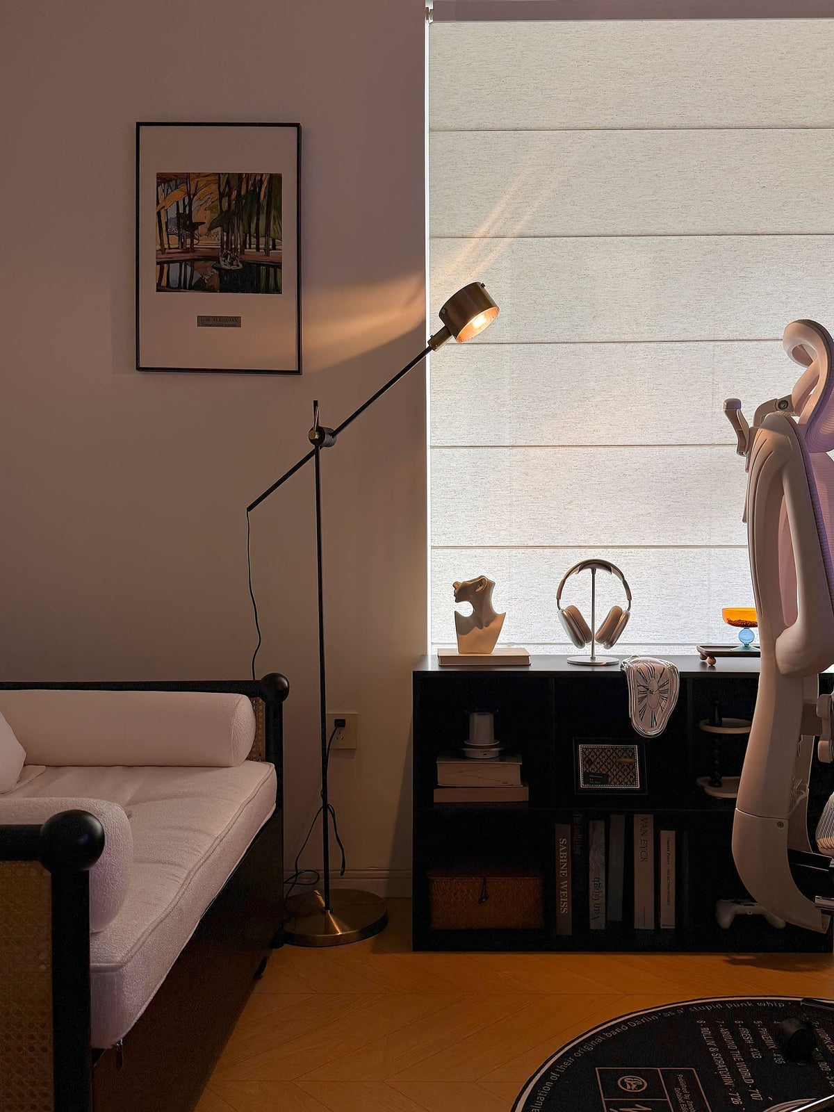 Arclen golvlampa med justerbar arm