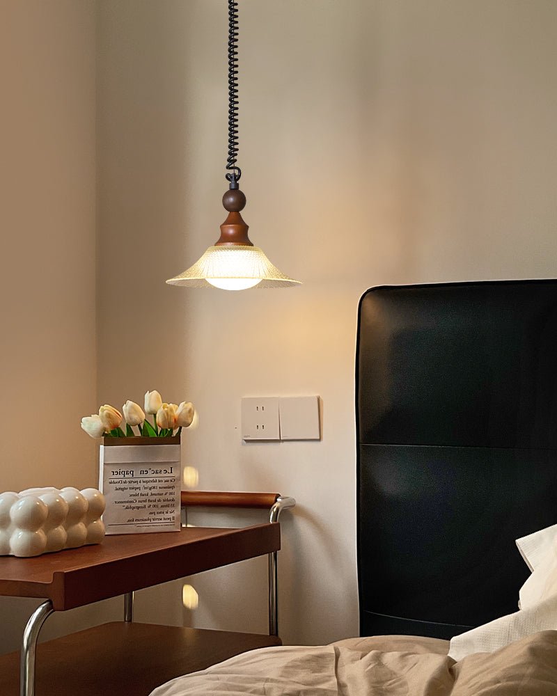 Syraeeth-laadukas Nordic-taiteellinen puuriippuvalaisin