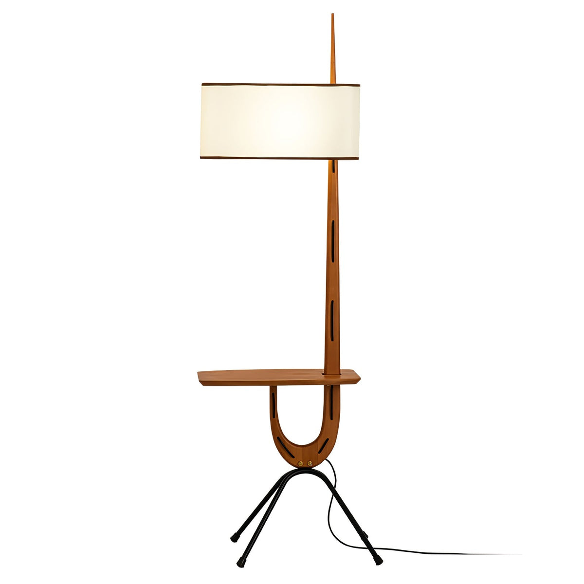 Vemara Golvlampa i trä i mitten av århundradet-stil
