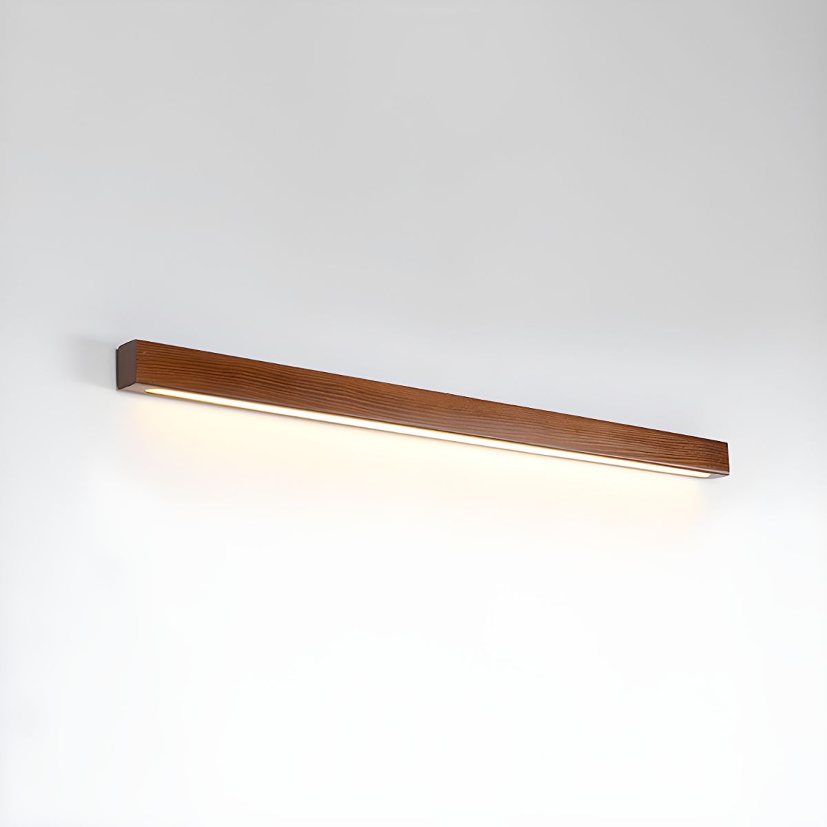 Elvivine lineær, minimalistisk LED-væglampe i træ