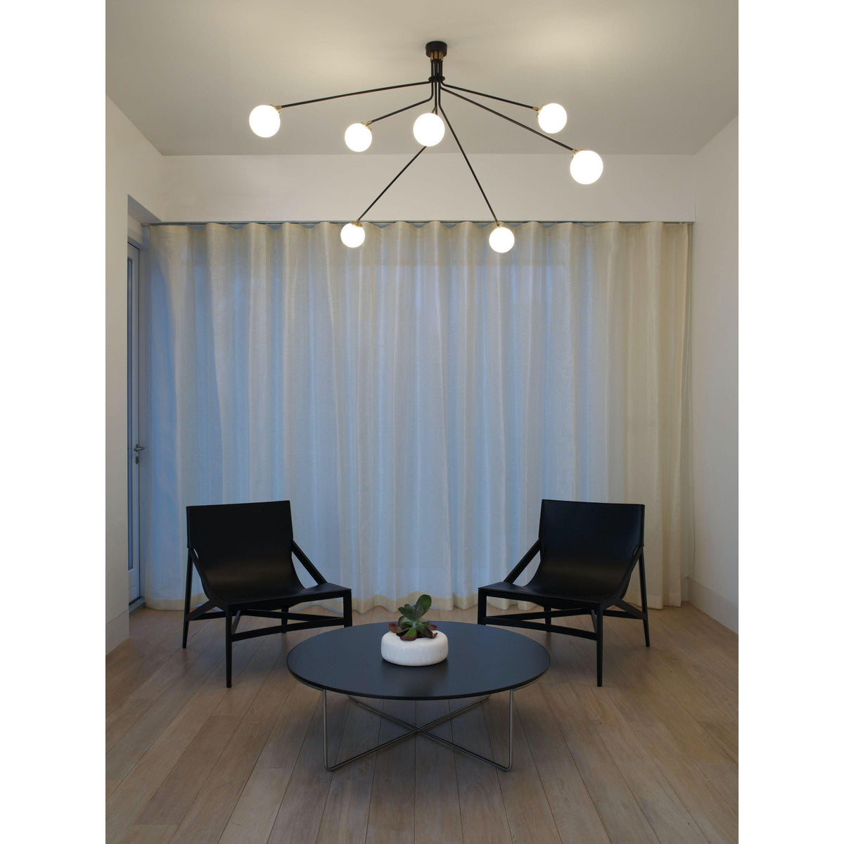 Vatnuvyo Modern Minimalist Brass Metal Glass Ceiling Lamp